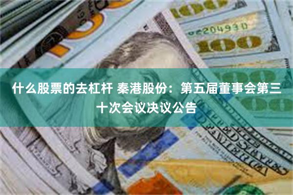 什么股票的去杠杆 秦港股份：第五届董事会第三十次会议决议公告