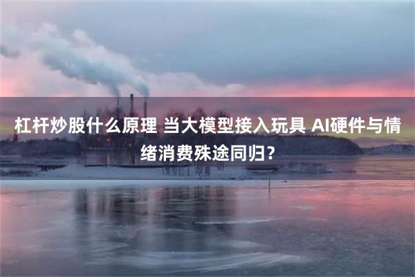 杠杆炒股什么原理 当大模型接入玩具 AI硬件与情绪消费殊途同归？