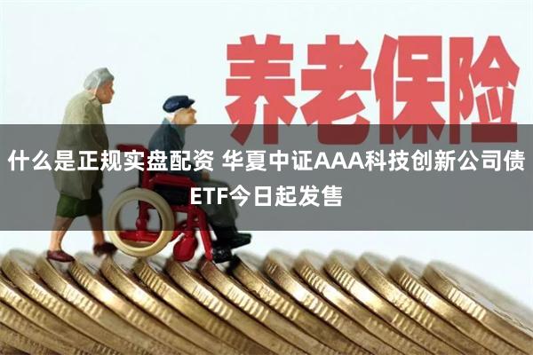 什么是正规实盘配资 华夏中证AAA科技创新公司债ETF今日起发售