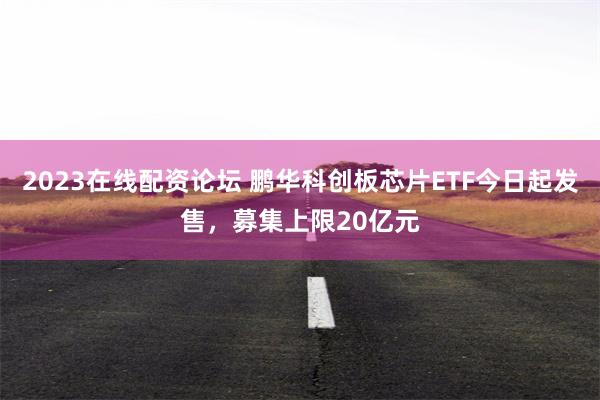 2023在线配资论坛 鹏华科创板芯片ETF今日起发售，募集上限20亿元