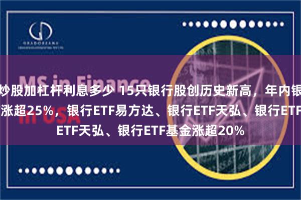 炒股加杠杆利息多少 15只银行股创历史新高，年内银行AH优选ETF涨超25%，银行ETF易方达、银行ETF天弘、银行ETF基金涨超20%