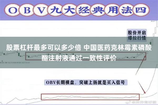 股票杠杆最多可以多少倍 中国医药克林霉素磷酸酯注射液通过一致性评价