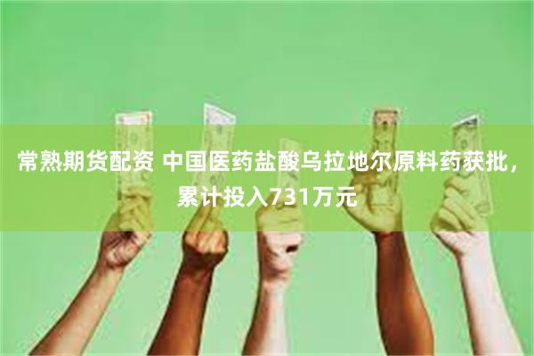 常熟期货配资 中国医药盐酸乌拉地尔原料药获批，累计投入731万元