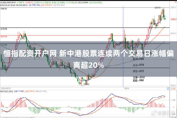 恒指配资开户网 新中港股票连续两个交易日涨幅偏离超20%