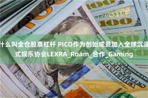 什么叫全仓股票杠杆 PICO作为创始成员加入全球沉浸式娱乐协会LEXRA_Roam_合作_Gaming